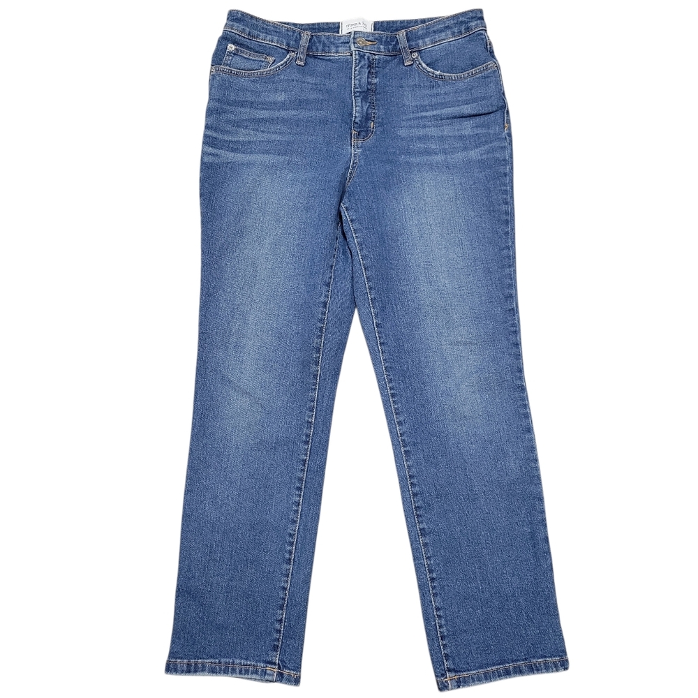 Crown&Ivy High Rise Vintage Straight Jeans Size 8